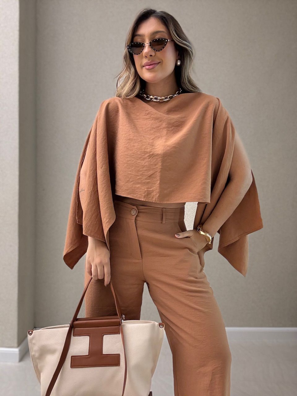CONJUNTO FLAVIANA CAPA NUDE