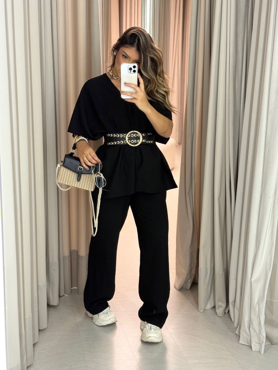CONJUNTO FLAVIANA CAPA PRETO