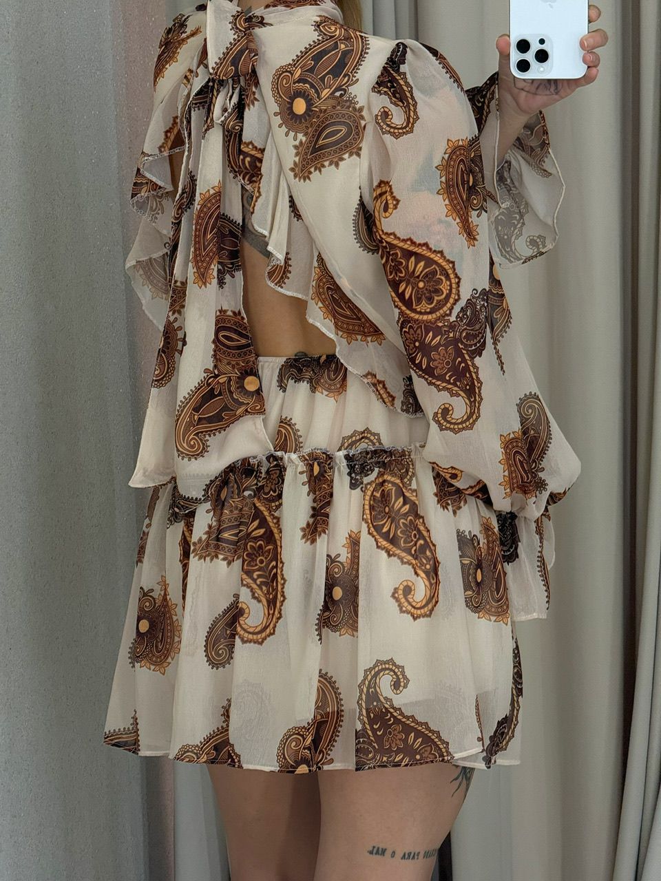 VESTIDO BEATRICE MANGA LONGA ESTAMPADO