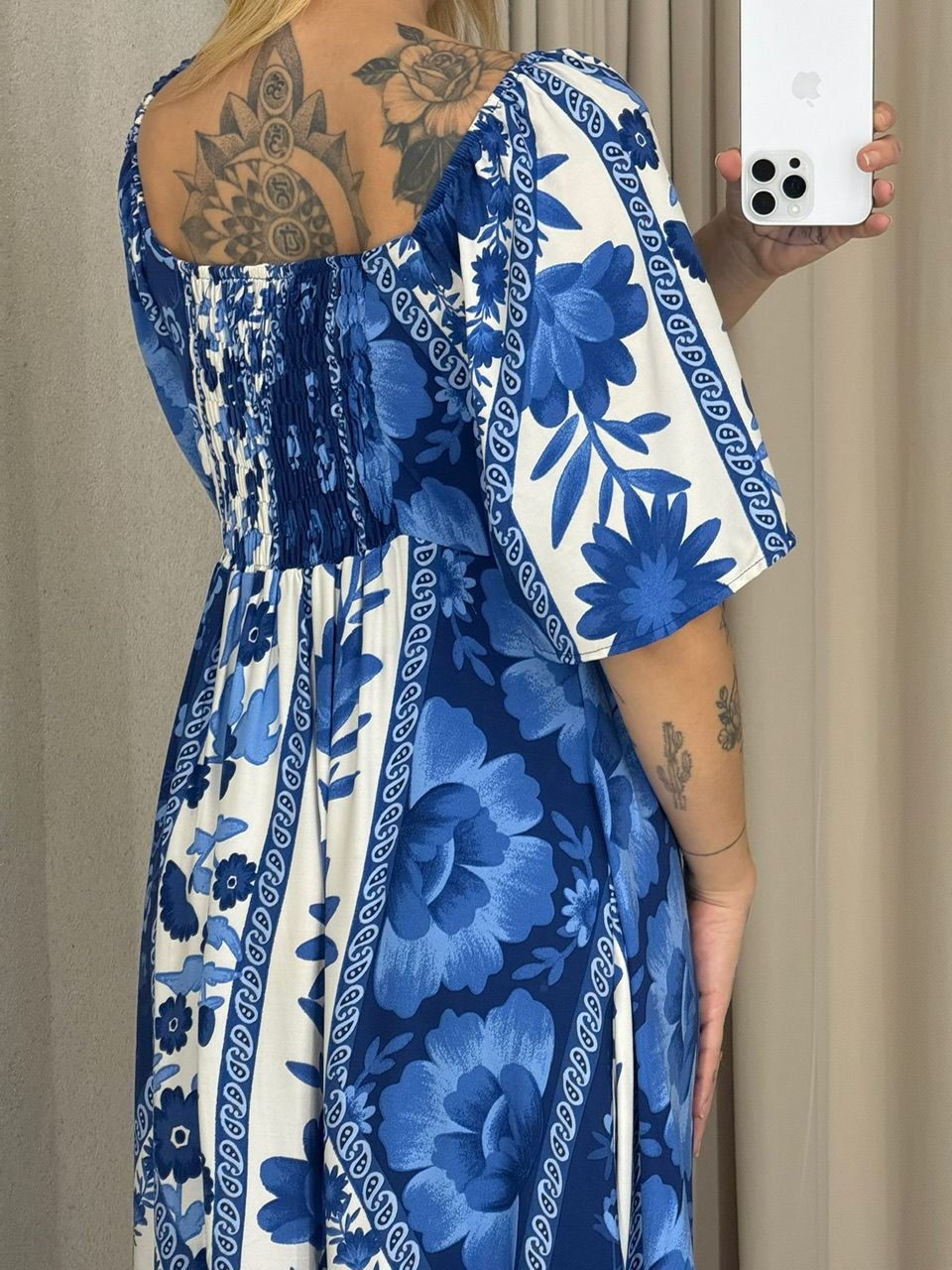VESTIDO NATASHA ESTAMPADO AZUL