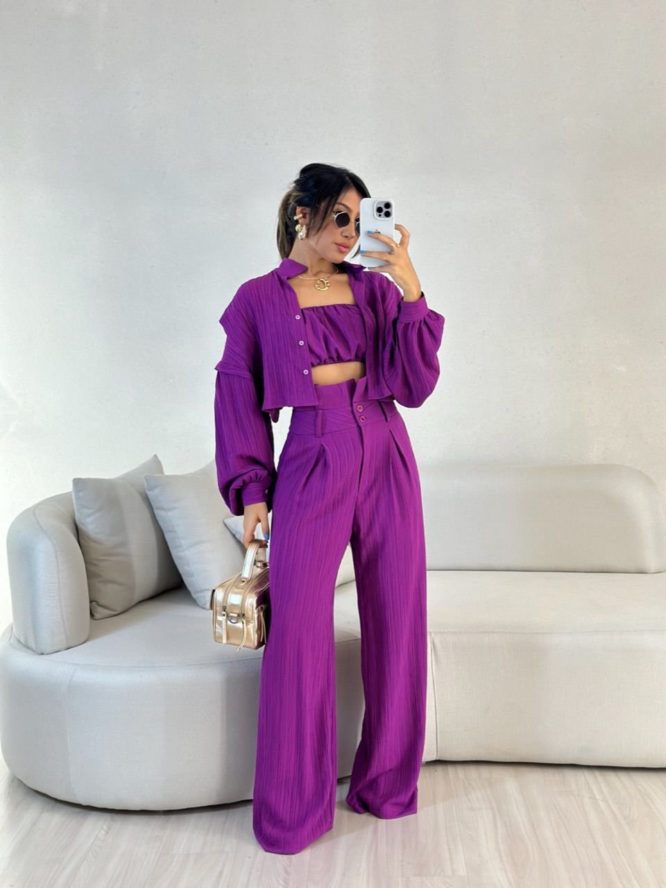 CALÇA CF CLOCHARD FUCSIA