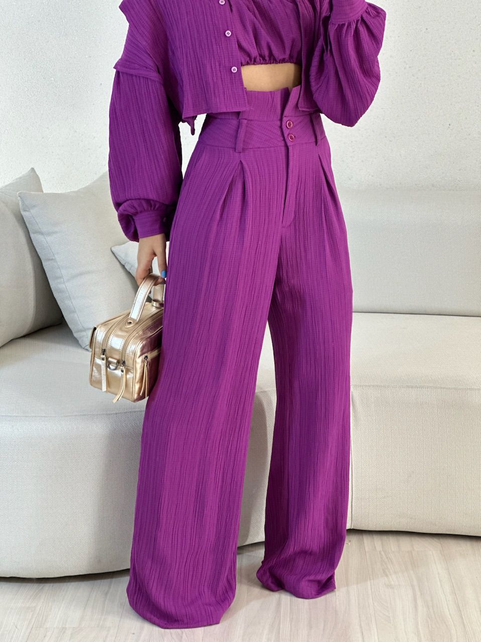 CALÇA CF CLOCHARD FUCSIA - 0055600120 - CAROLLA FERRARO