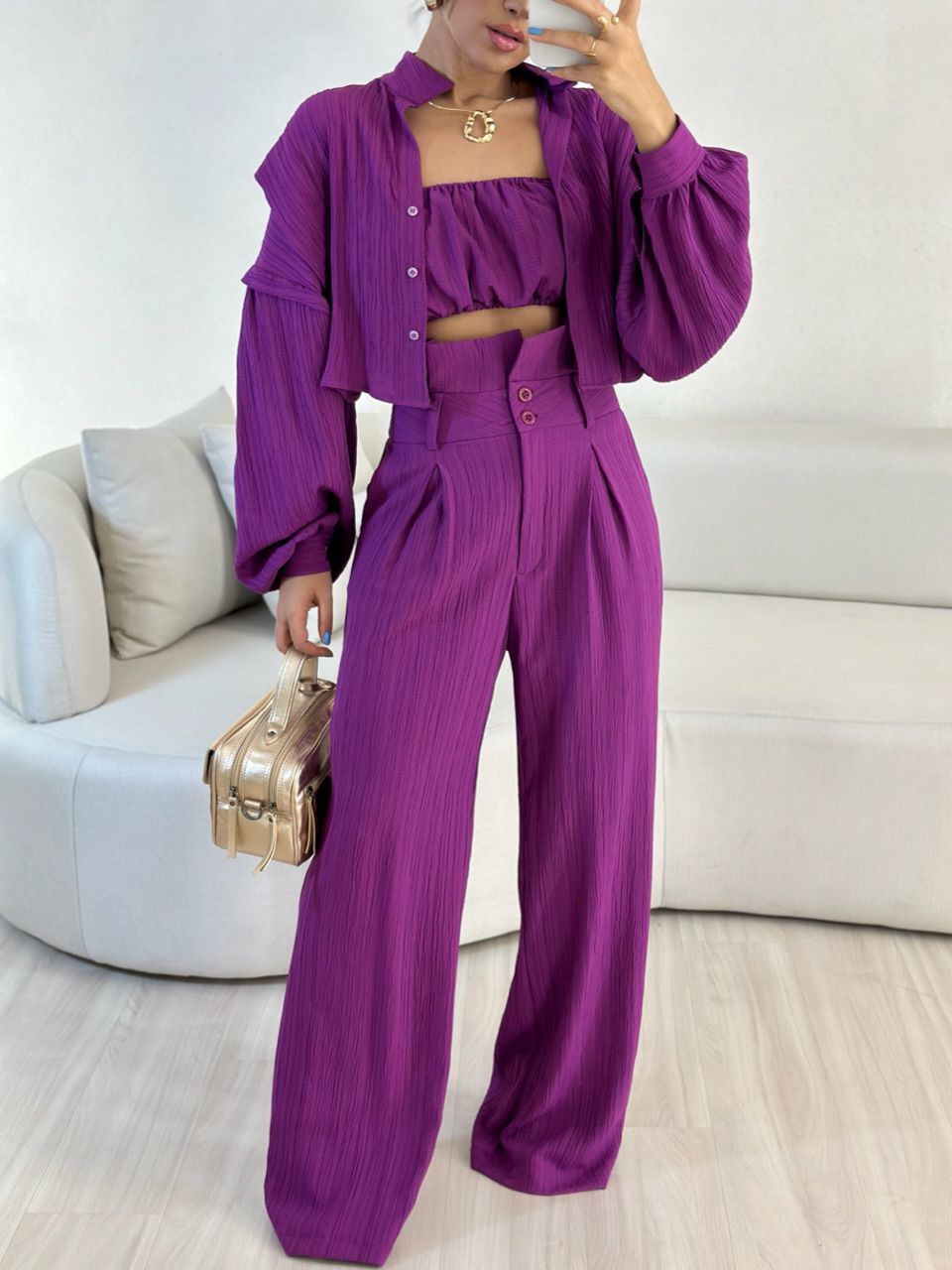 CALÇA CF CLOCHARD FUCSIA