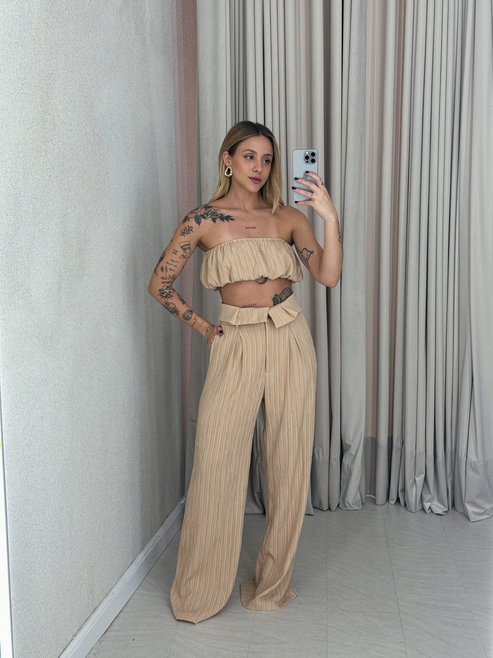 CALÇA CF CLOCHARD Nude