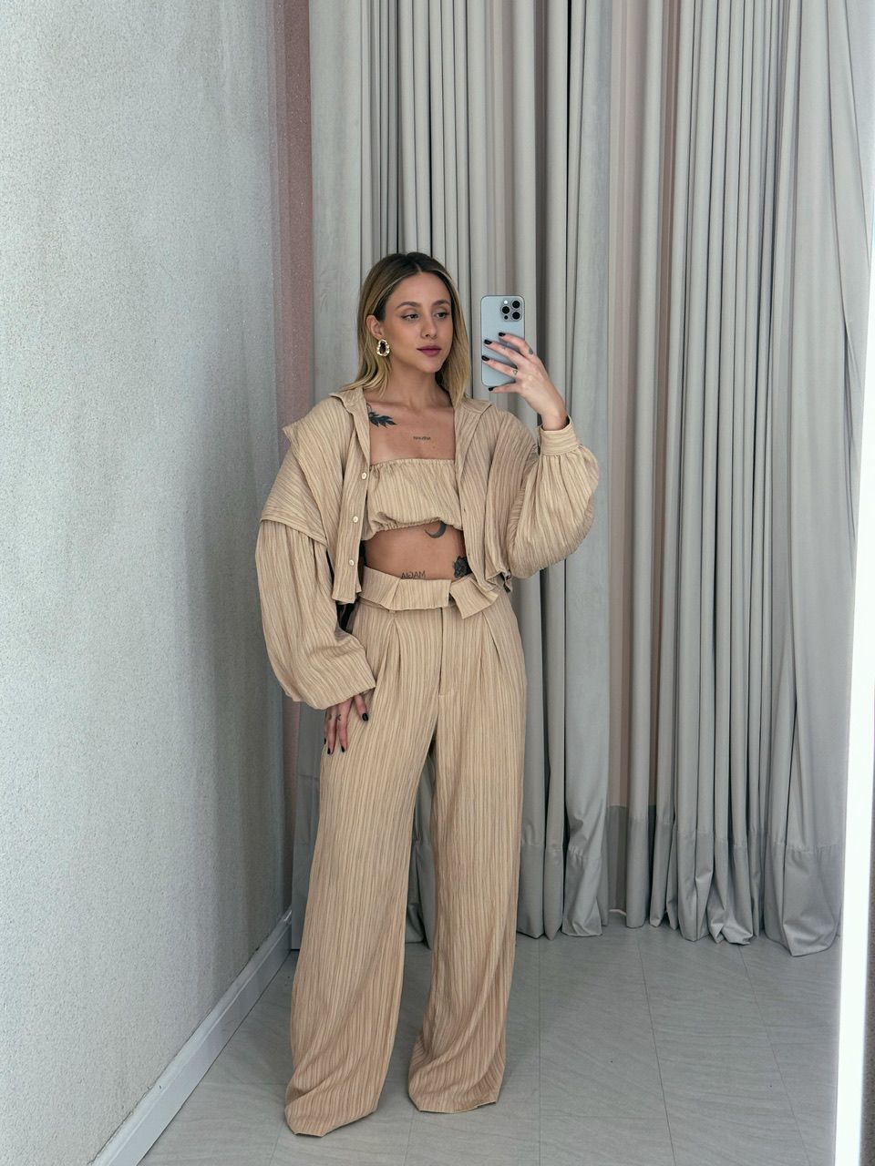 CALÇA CF CLOCHARD Nude