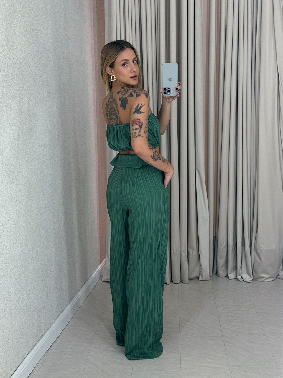 CALÇA CF CLOCHARD verde