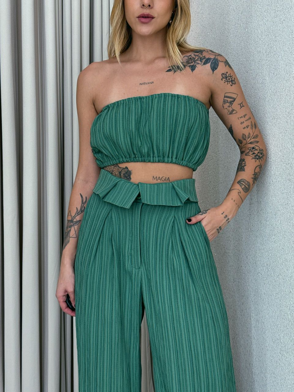 CALÇA CF CLOCHARD verde