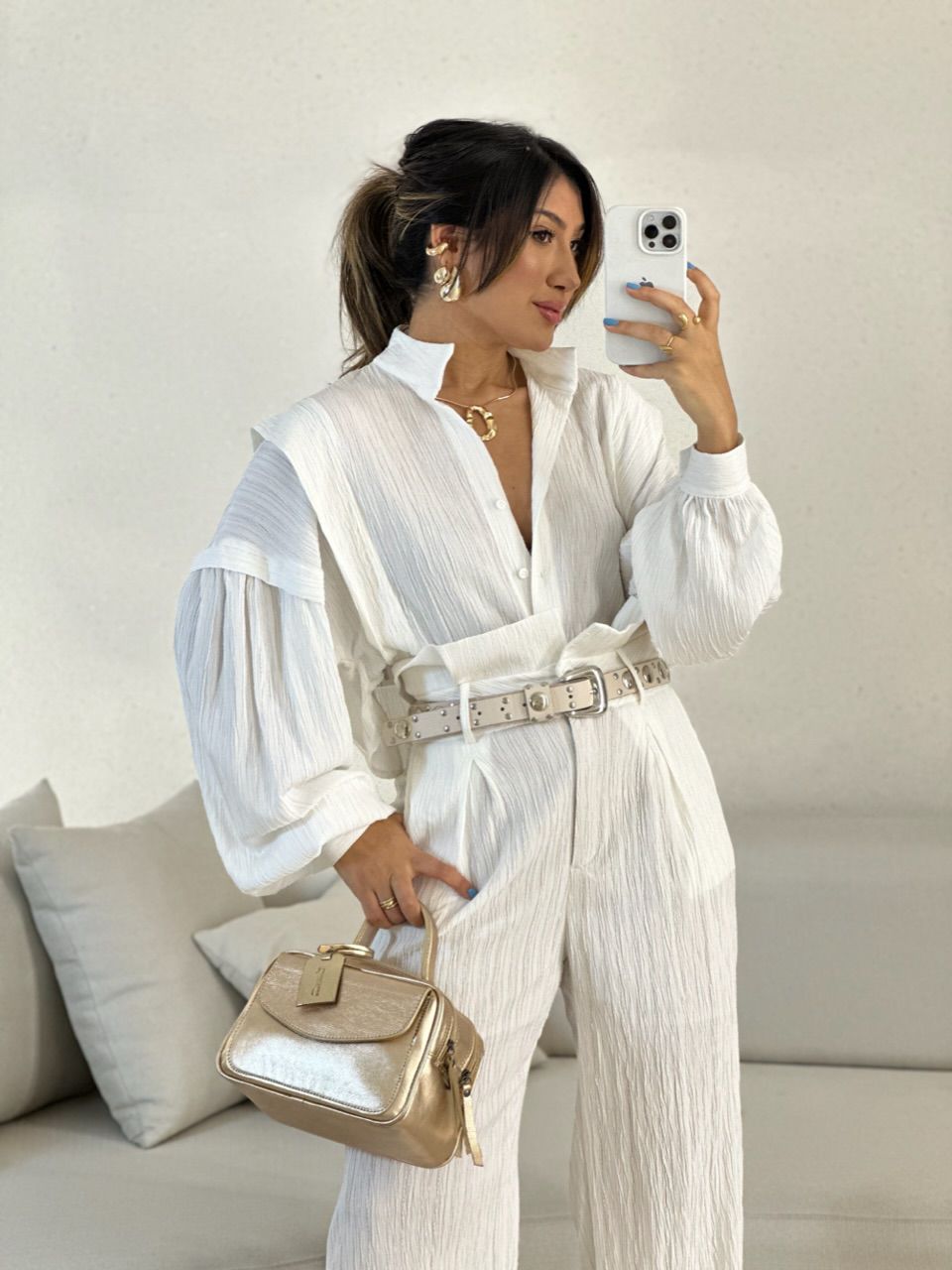 CAMISA CROPPED CF OVER off - 0055590048 - CAROLLA FERRARO