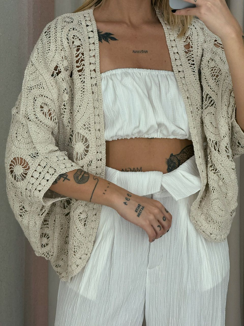 KIMONO NATI CROCHÊ CRU