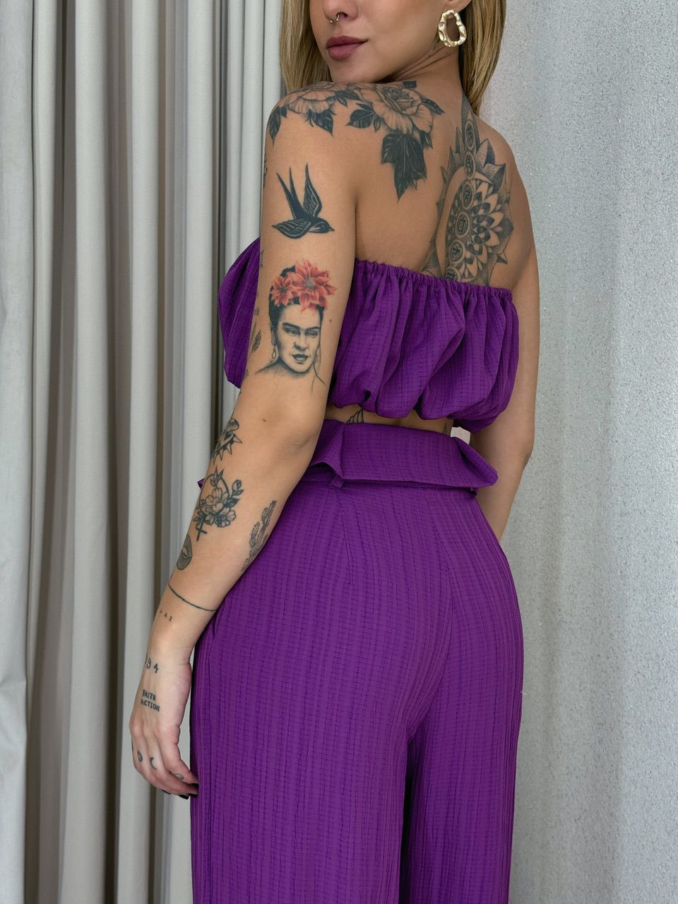 TOP FAIXA CF VIVI FUCSIA