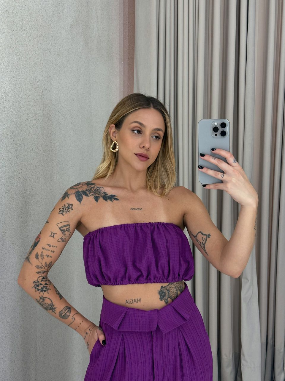 TOP FAIXA CF VIVI FUCSIA - 0055610120 - CAROLLA FERRARO