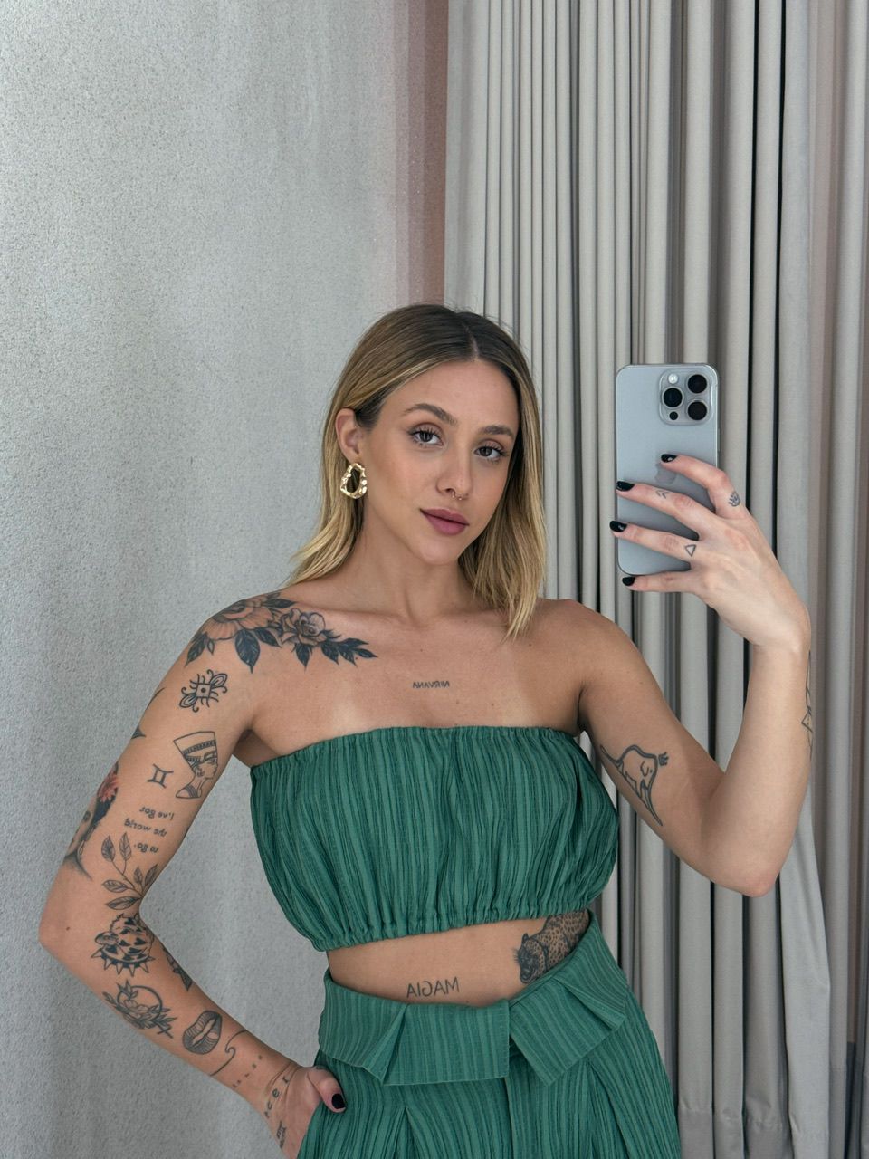 TOP FAIXA CF VIVI verde - 0055610014 - CAROLLA FERRARO