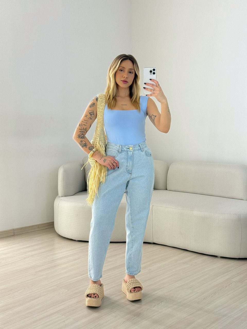 BODY LARA CF CAVADO BABY BLUE - 0067920365 - CAROLLA FERRARO
