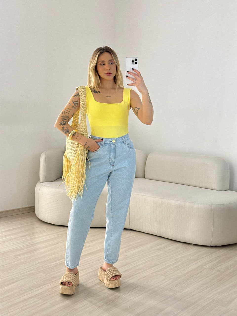 BODY LARA CF CAVADO YELLOW BUTTER - 0067920431 - CAROLLA FERRARO