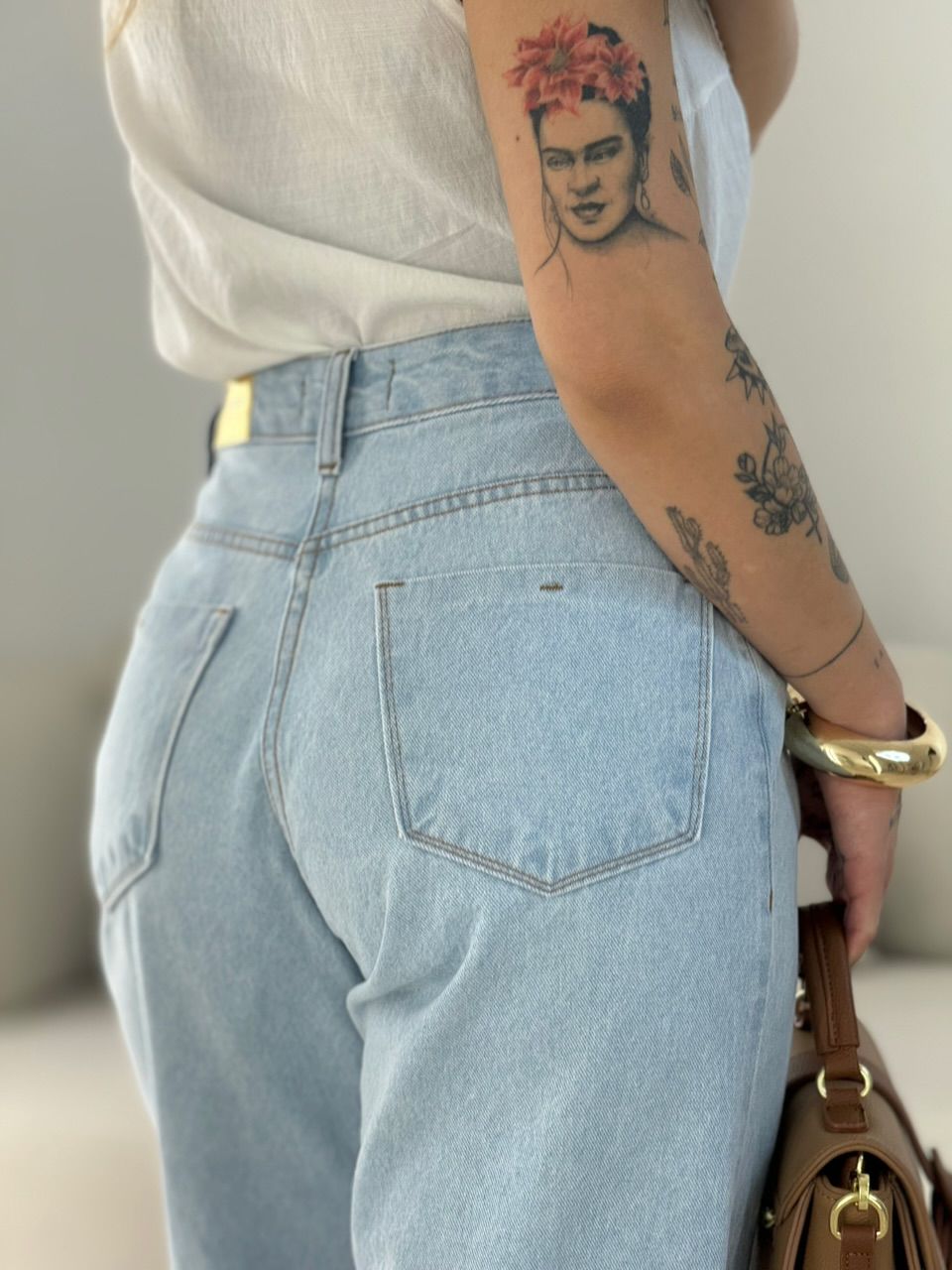 CALÇA SERENA MOM JEANS CLARO