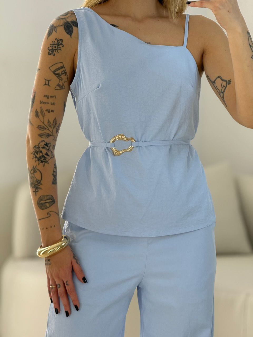 CONJUNTO ZURI NULA MANGA BABY BLUE