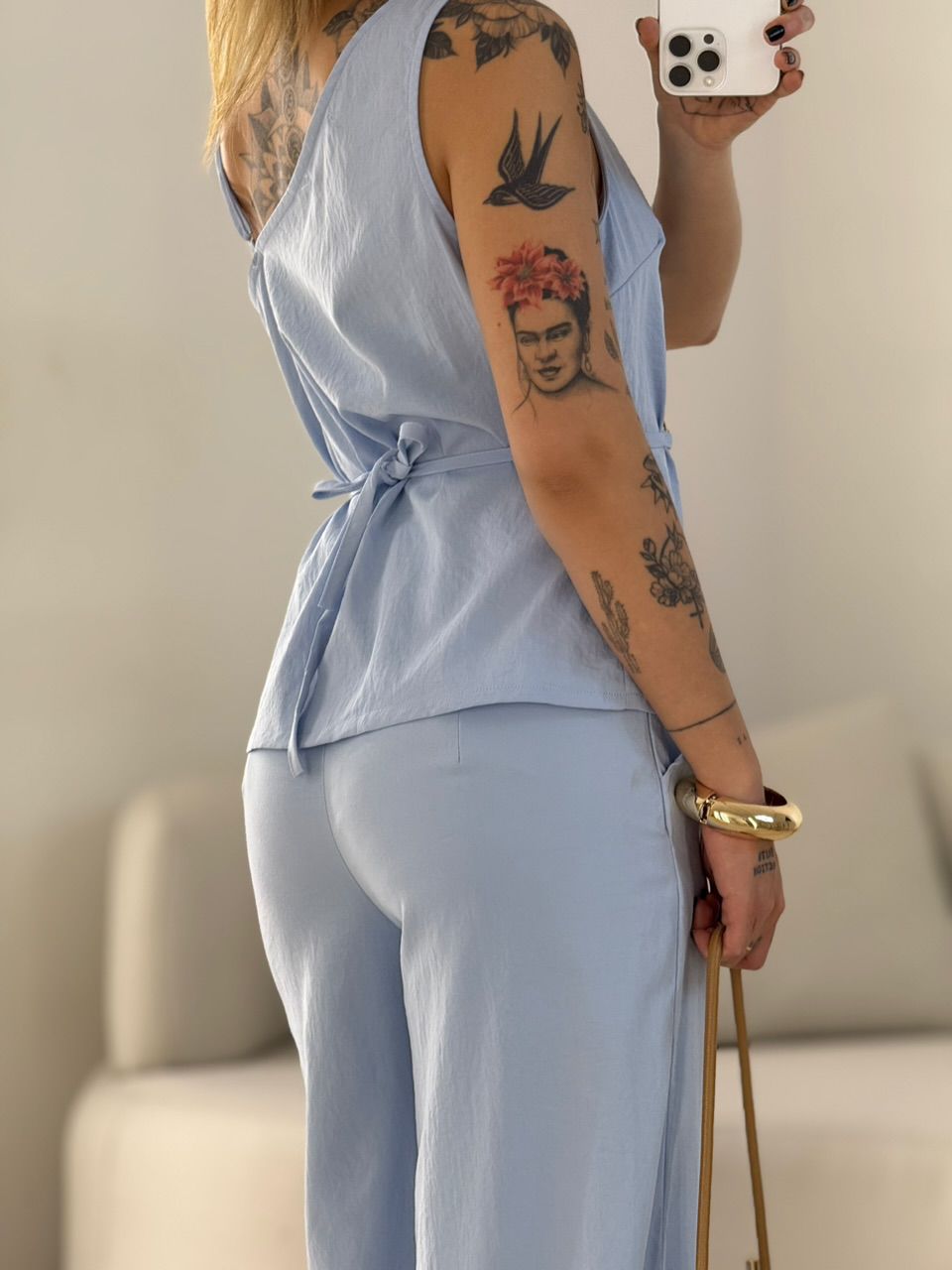 CONJUNTO ZURI NULA MANGA BABY BLUE