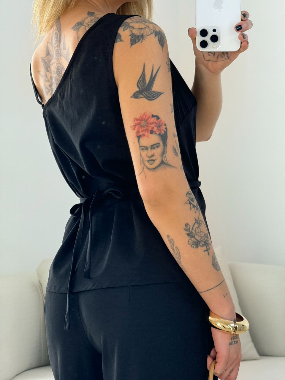 CONJUNTO ZURI NULA MANGA PRETO