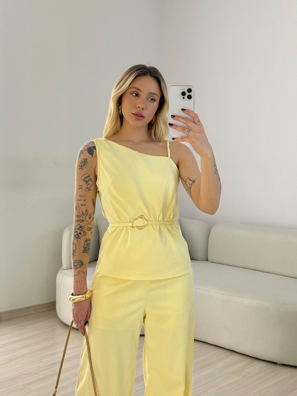 CONJUNTO ZURI NULA MANGA YELLOW BUTTER