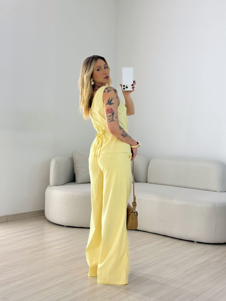 CONJUNTO ZURI NULA MANGA YELLOW BUTTER
