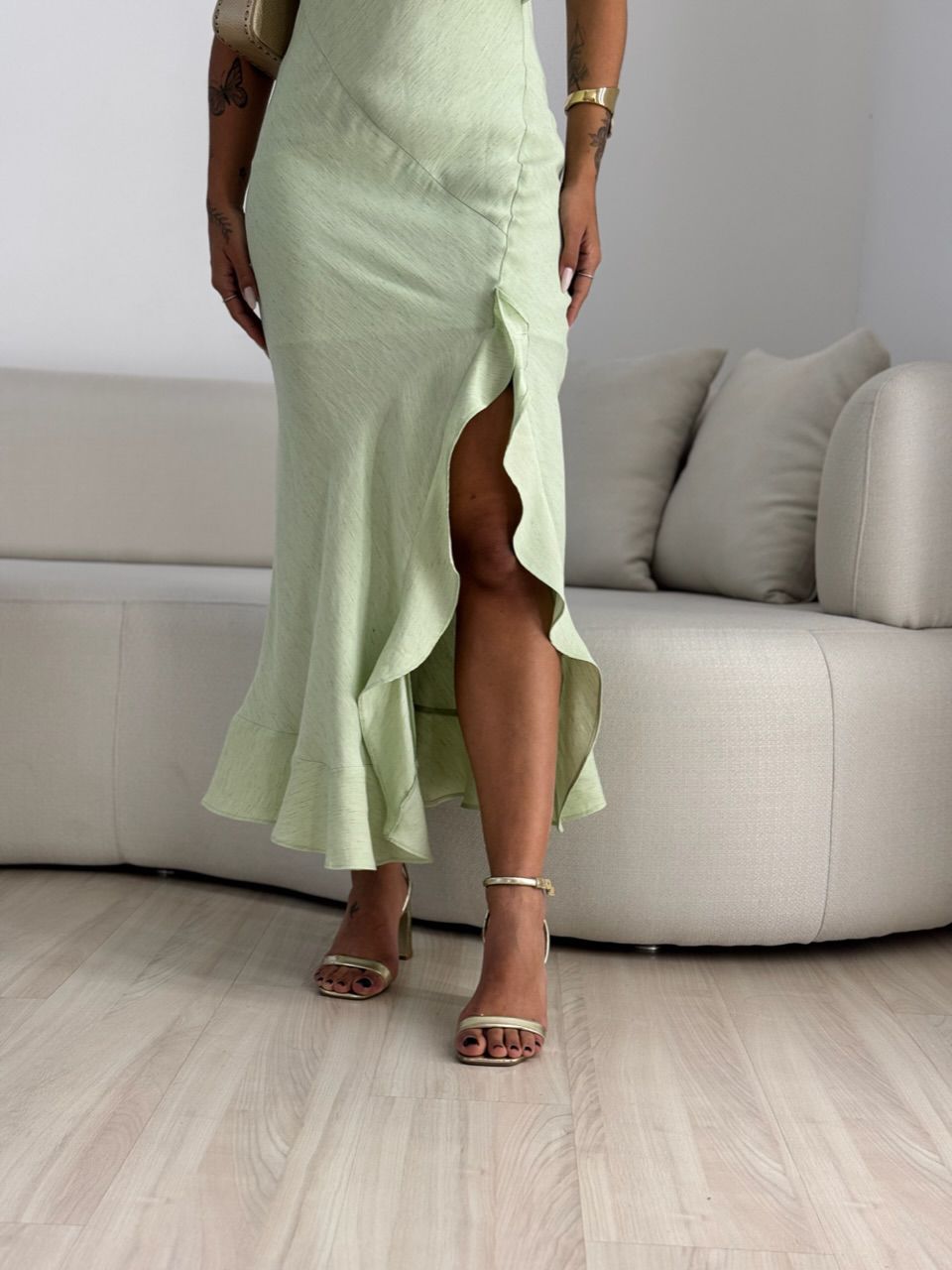 VESTIDO ANALU LONGUETE VERDE