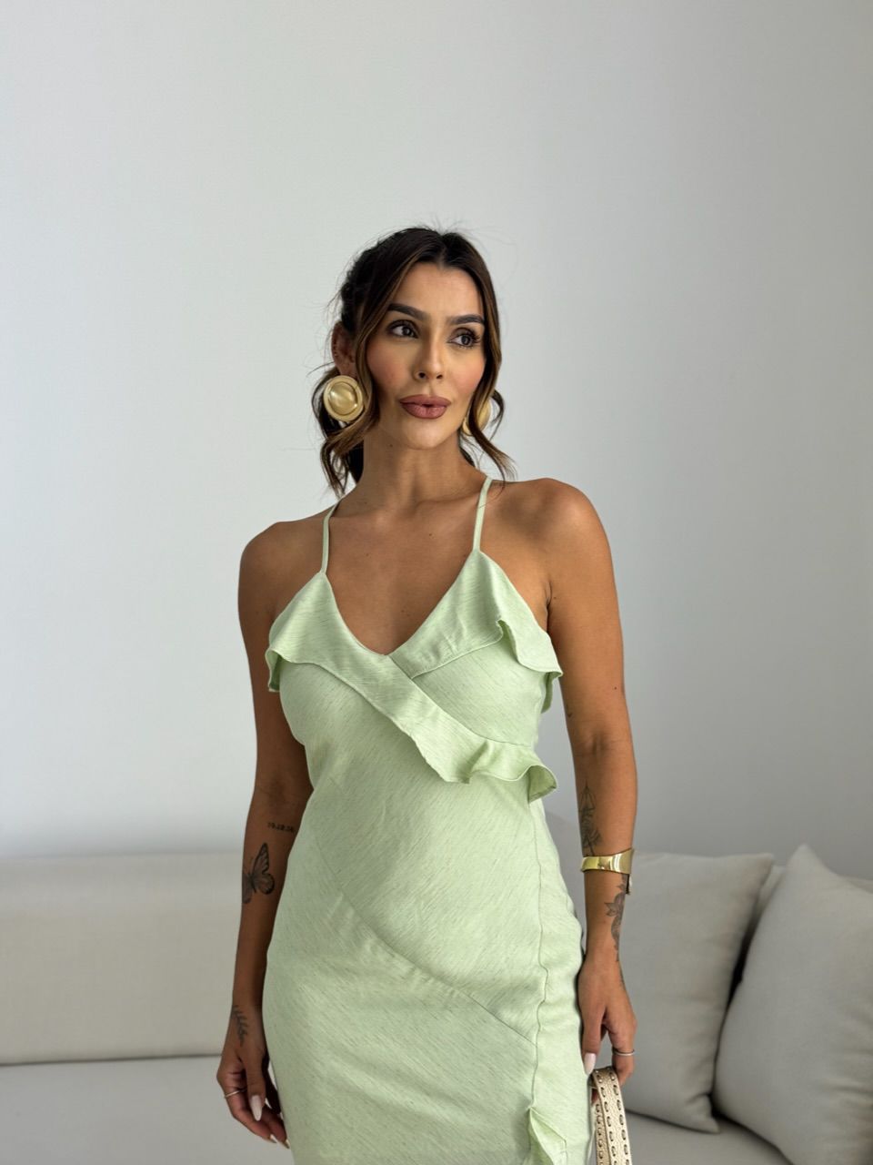 VESTIDO ANALU LONGUETE VERDE