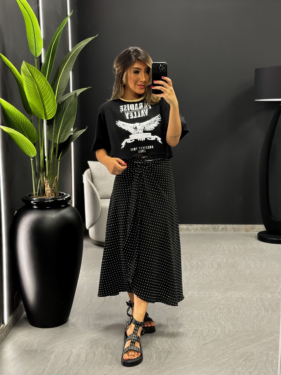 CROPPED PARADISE PRETO