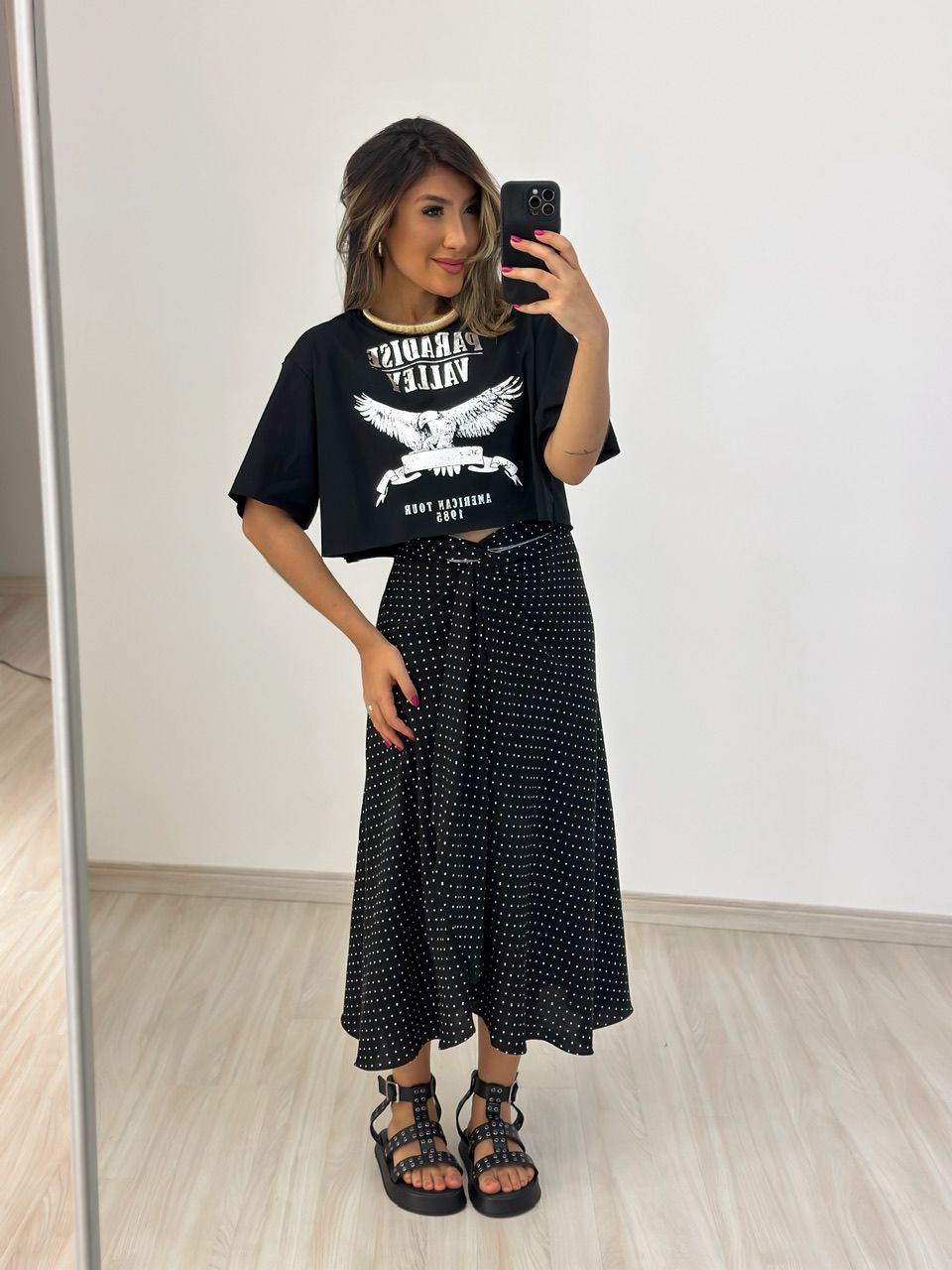 CROPPED PARADISE PRETO