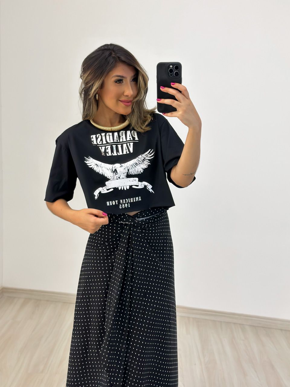 CROPPED PARADISE PRETO