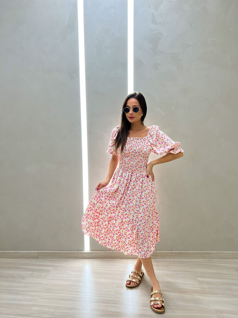 VESTIDO MAÍSA FLORAL OFF