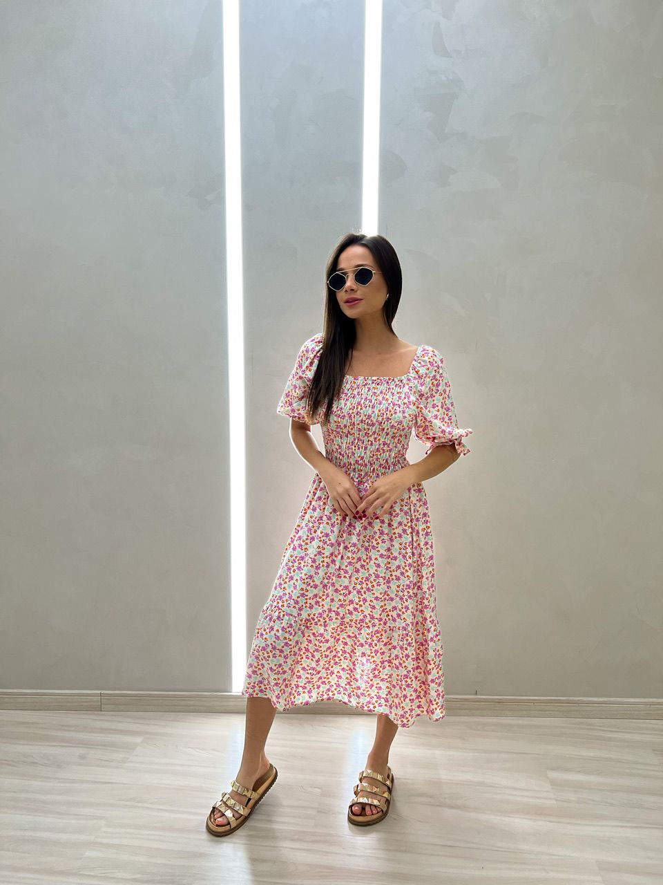 VESTIDO MAÍSA FLORAL OFF