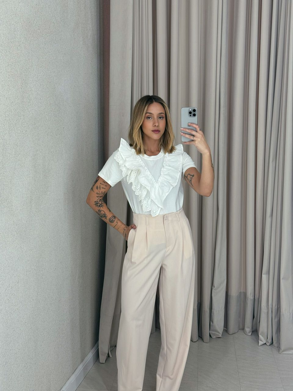 BLUSA HELOISA BABADOS OFF