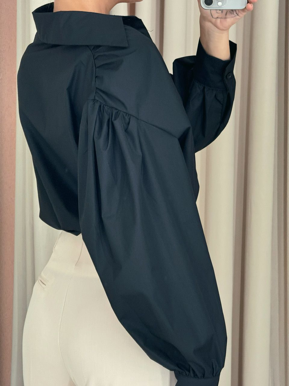 CAMISA CROPPED AYLA preto