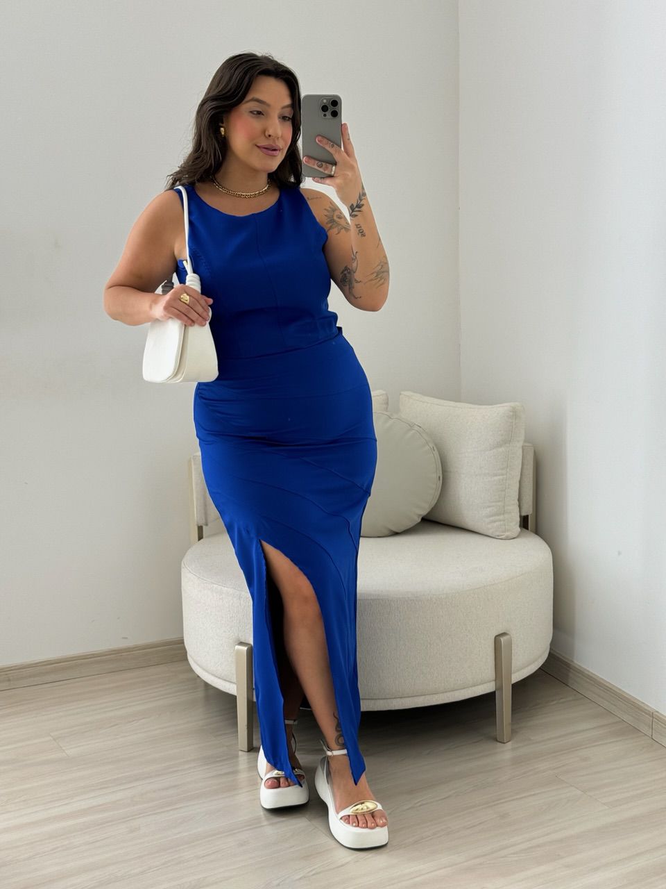CONJUNTO MARIA LIZ SAIA AZUL