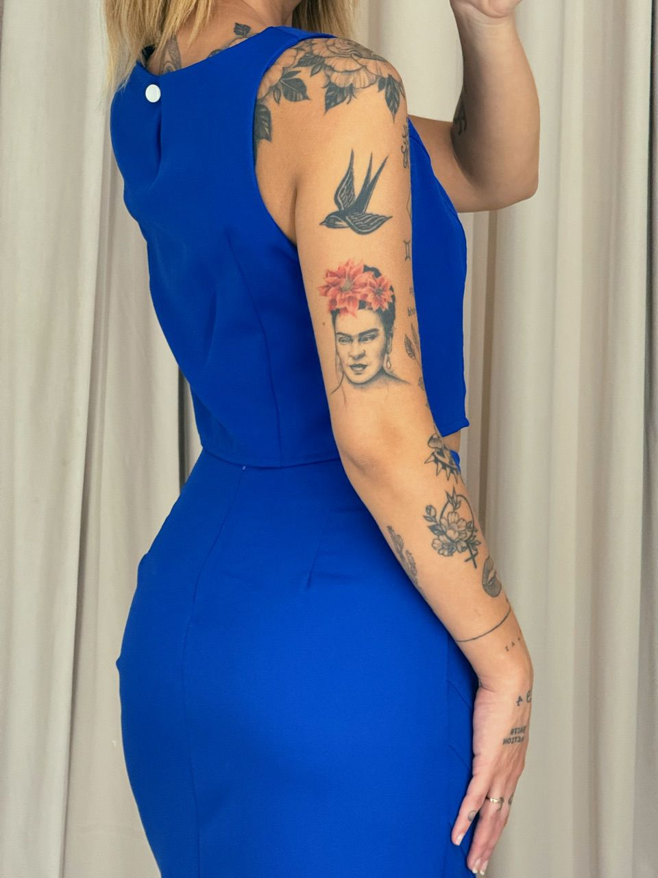 CONJUNTO MARIA LIZ SAIA AZUL