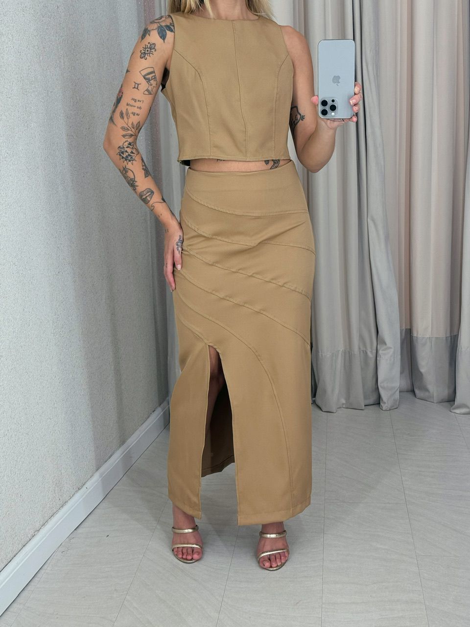 CONJUNTO MARIA LIZ SAIA NUDE
