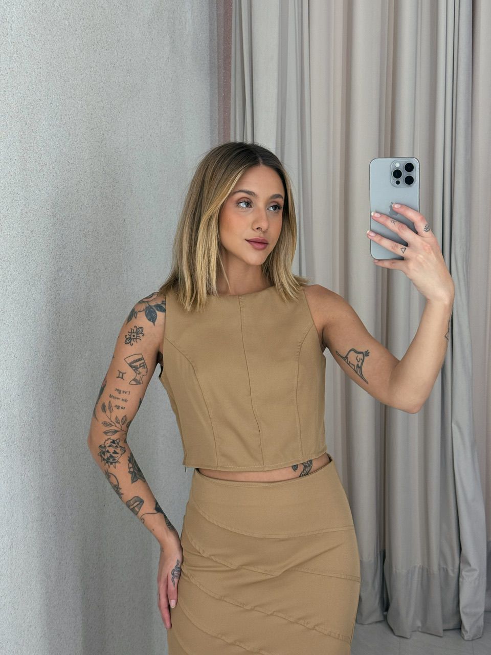 CONJUNTO MARIA LIZ SAIA NUDE