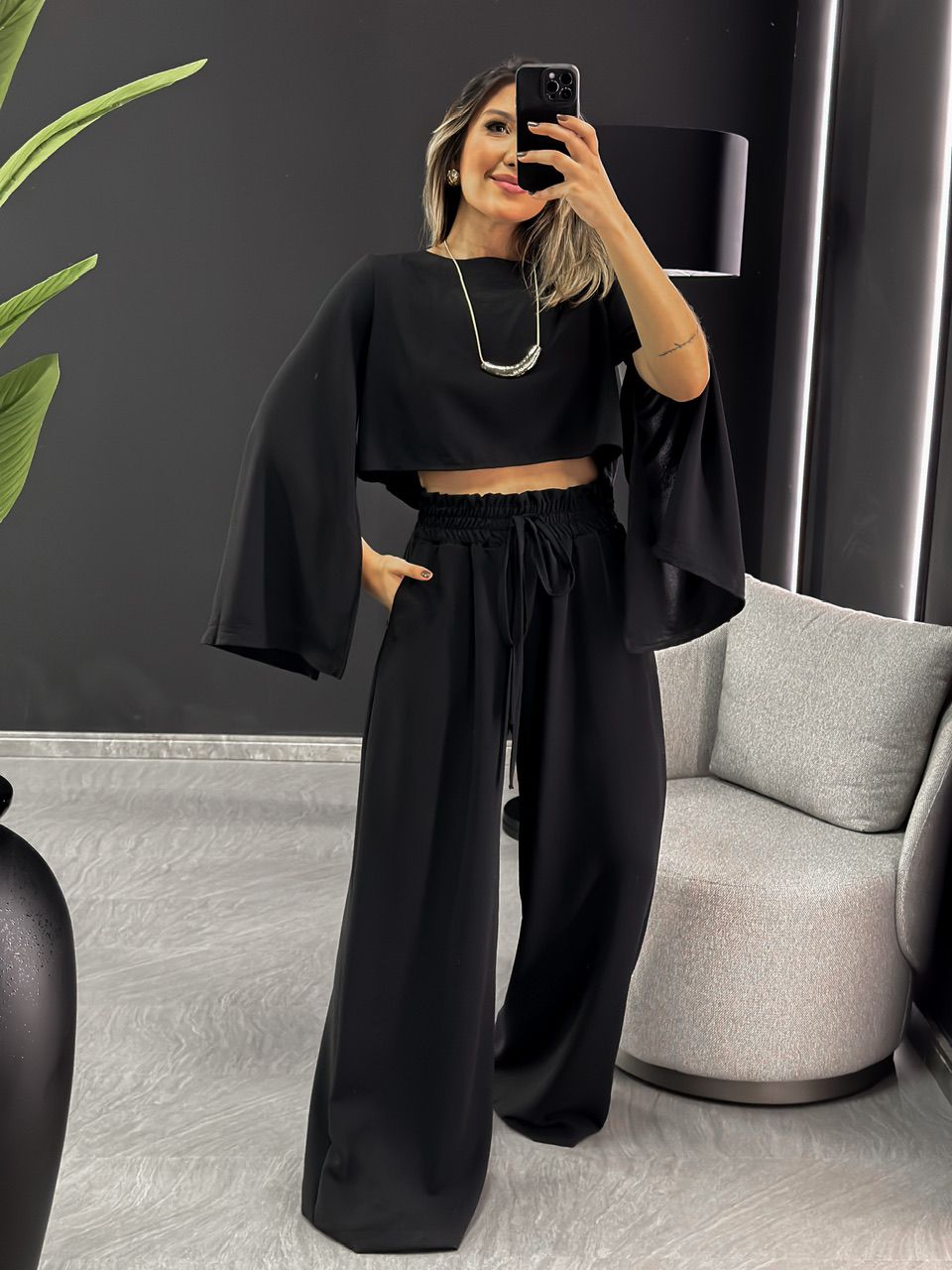 BLUSA MARIA FLOR CF PRETA