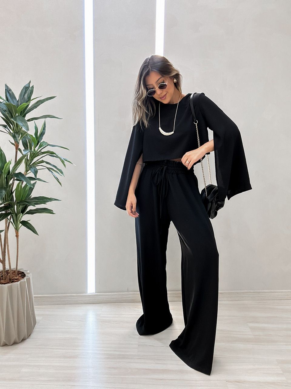 BLUSA MARIA FLOR CF PRETA