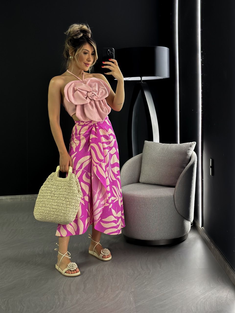 CROPPED MARIA FLOR ROSA CLARO