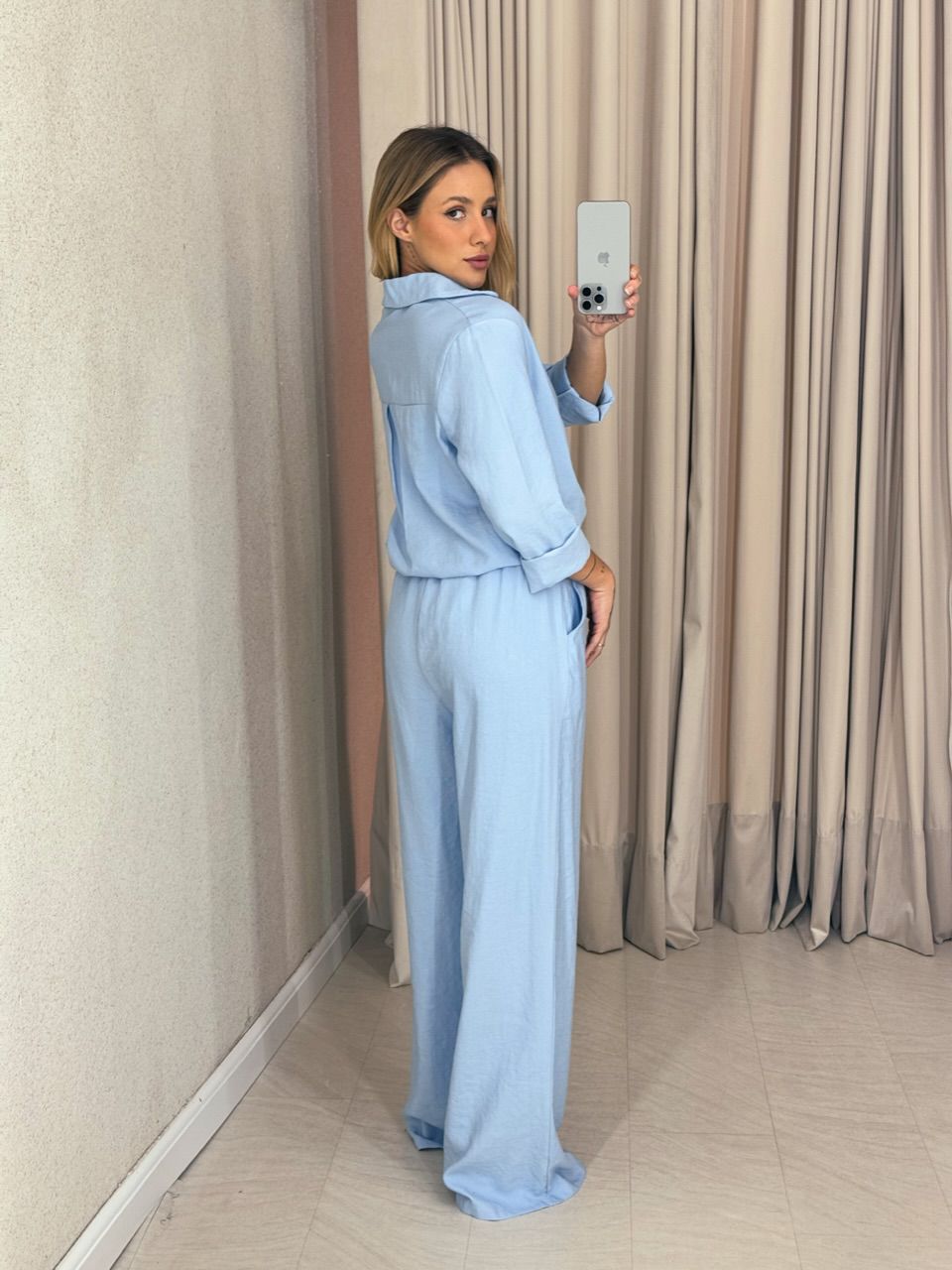 CONJUNTO CORA CALÇA AZUL