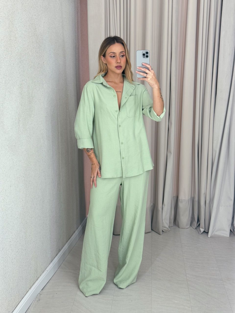 CONJUNTO CORA CALÇA VERDE