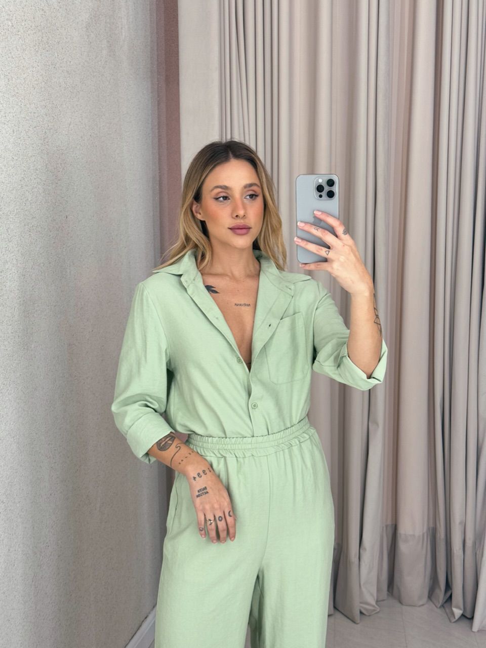 CONJUNTO CORA CALÇA VERDE