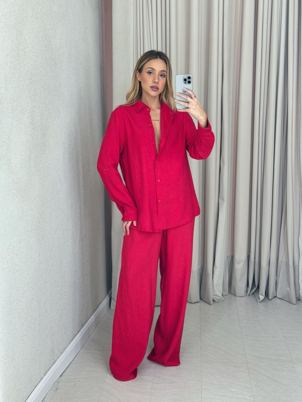 CONJUNTO CORA CALÇA VERMELHO