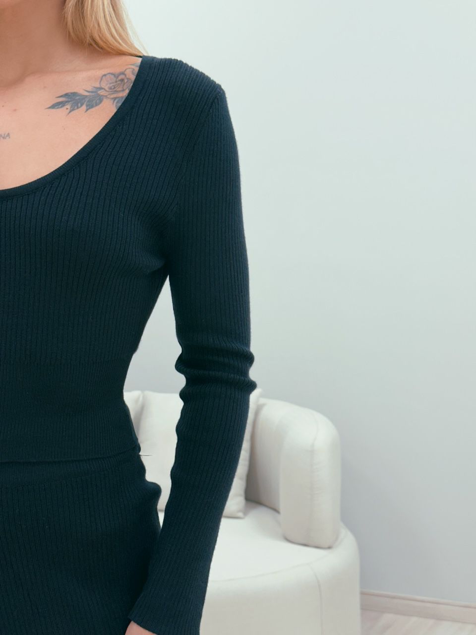 CONJUNTO AYLA TRICOT PRETO