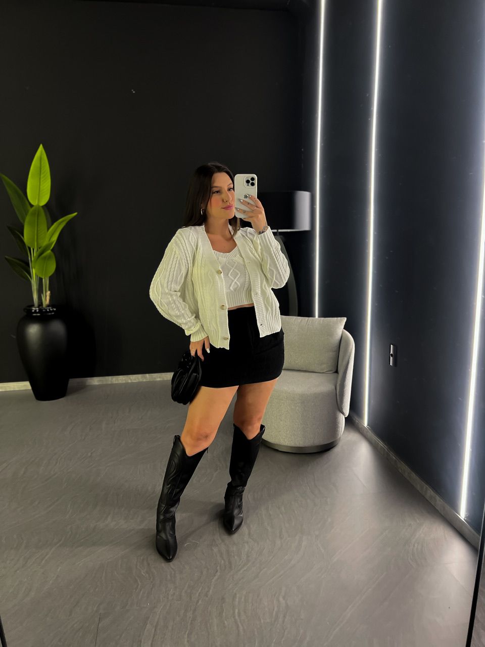 CONJUNTO LAÍS TOP CARDIGAN OFF