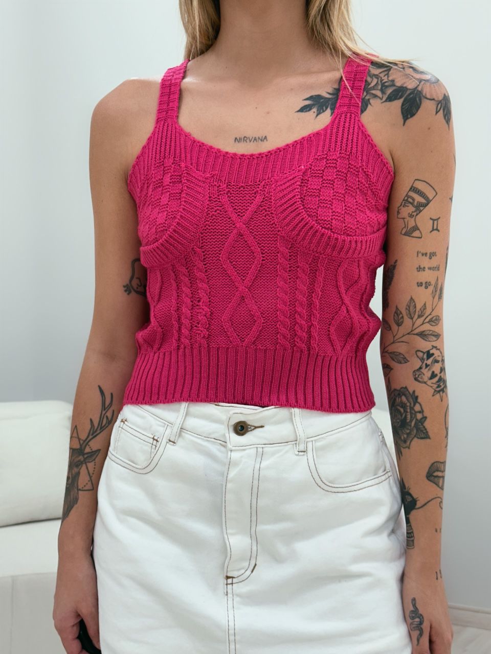 CONJUNTO LAÍS TOP CARDIGAN PINK