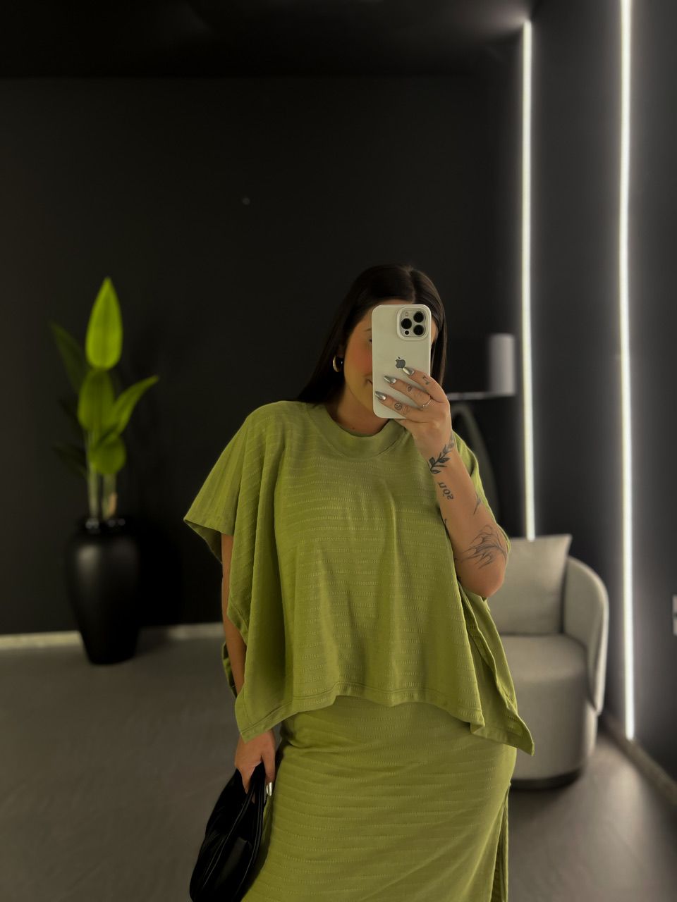 PONCHO CF MALHA VERDE