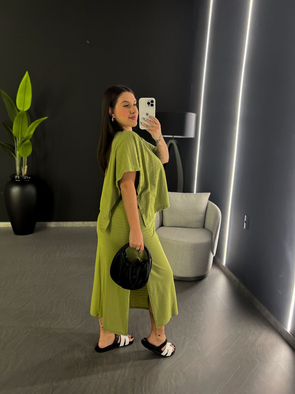 PONCHO CF MALHA VERDE
