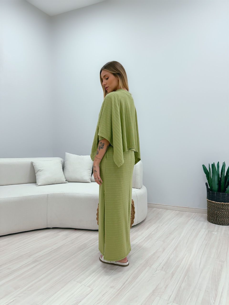 PONCHO CF MALHA VERDE